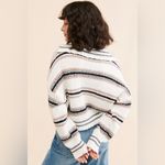 Free People  Kennedy Striped Pullover Sweater Photo 1