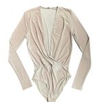Mystique Boutique , tan, small bodysuit top Photo 0