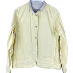 Columbia VTG  Denim Jean Jacket Womens Size L Yellow Button Up Pockets Outdoors‎ Photo 0