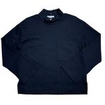 Anthropologie Stateside  Black Mock Neck Long Sleeve Top Women’s US M Photo 1