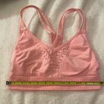 Victoria Sport Pink Cropped Sports Bra Sz Small pink peach coral Photo 2