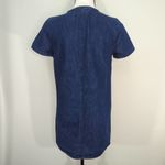 Forever 21 Forever 21 Womens Denim Dress Short Sleeve Lace-Up Pockets Side Zip Dark Wash S Photo 3