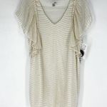 Amuse Society  Sunset Dreams Mini Dress Cream Metallic Size M NWT Photo 0