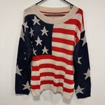 Nordstrom USA American flag Patriotic Stars and Stripes knit Sweater Size Medium Photo 5