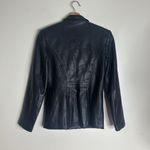 Danier ladies Black soft Leather Jacket with Tailored Silhouette size 4 Photo 9