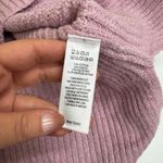 Rachel Zoe  Sweater Womens Small Pink Ribbed Knit Hooded Tunic Cotton Blend Photo 3