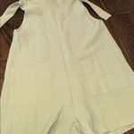 None Sage Green Sleeveless Romper size small with pockets Photo 3