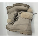 Timberland Premium Women’s 6in SHEARLING Boo WP Boots Light Taupe SZ 8 Photo 5