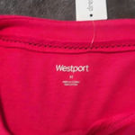 Westport 💛 NWT hot pink shirt and matching floral cardigan Photo 1