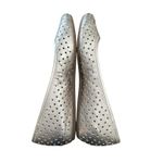Ecco Womens Perforated Metallic Leather Ballet Flats Size 39 US 8 #S7-4 Photo 5