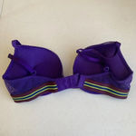 Victoria's Secret  Bombshell Plunge Bra Magenta  Lace‎ Purple - 32C Photo 3