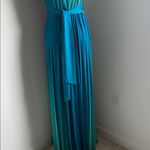 Speechless  Strapless Teal Maxi Dress Photo 10