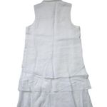 NWT Finley Sleeveless Jenna in White Linen Sleeve Button Down Shirt Dress L Size L Photo 5