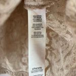 Size 3 Cream Cropped Blazer Lace Sequin Jacket Formal Chicos Size XL Photo 6