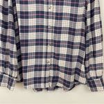 Rails Angelica Almond Pink Navy Plaid Soft Flannel Button Down Shirt Size Medium Photo 7