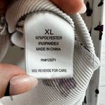 Butterfly Print Ribbed Tie Front Y2k Long Sleeve Top Size XL Photo 2