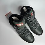 Hunter  Explorer Mid Lace Leather Trekking Boots in Olive/Black Photo 6