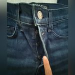 Veronica Beard  WOMENS Carolyn 10”BABY BOOT 28  Navy Flare Jeans with Red Stripe Photo 8