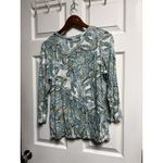 Investments 033-005‎  Size M Top Tee Shirt Long Sleeve Stretch Paisley Petites Photo 1