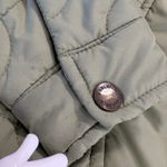 Woolrich Quilted Light Sage Jacket Women Small Snap Button Coat Outdoor Winter Photo 10