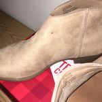 True Craft New 1” Heel Suede Feel Booties Natural Photo 6