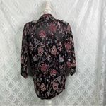 Jessica McClintock Jessica McClintock Black Floral Brocade Blazer Jacket Size 8 Photo 8