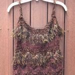 Handknit 🧶 fringe tank top sweater Size undefined Photo 0