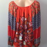 Free People Positano Printed Top Cherry Conbo XS Photo 6
