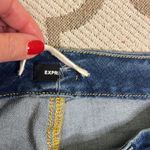 EXPRESS 90’s slim high rise FlexX stretch raw hem jeans, large short: 12/14/16 Photo 10