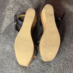 36.5 NEW $ COCLICO Midwood Wedge Sandals ( 38 1/2 ) - Navy Blue Photo 6