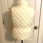 st. john's bay St.John’s Bay|| Cream (winter white) quilted vest with gold accents. Photo 4