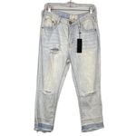 One Teaspoon NEW Hooligans High Waisted Distressed Straight Jeans Size 26 Brando Photo 3