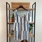 Show Me Your Mumu Emme Tie Sailboat Baby Doll Mini Dress W/Pockets, M Photo 1