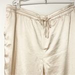 Skies Are Blue  Plus Size 2X Cream Satin Waist Tie Pants NEW Photo 2