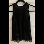 1. State  Pleated Black Halter Tank Top XS Photo 3
