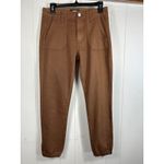 Paige  Women's Mayslie Jogger pants in Cognac Luxe Coating size 28 Photo 1