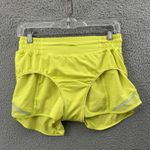 Lululemon Hotty Hot Shorts 2.5" High Rise Electric Lemon Athletic Gym Women's 8 Photo 2