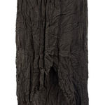 Free People Charcoal Gray Gauze Maxi Skirt Size M Crinkled Lightweight Fashion Photo 0