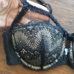 Adore Me  Elegant Chic Feminine Whimsigoth Romantic Fairy Black Lace Bra Size 36B Photo 3