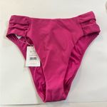 ANDIE  Swim‎ NWT The Ruched Side Bikini Bottoms in Orchid (bright pink) Medium Photo 11
