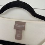Chico's Chico’s Women’s 1 Cream Vneck Top Blouse Modal Photo 1