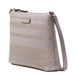 Kate Spade Haven Lane Ramey Crossbody Bag Handbag Glitter Stripes Dusty Lavender Photo 1