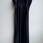 Kumi Kookoon 100% Silk Black Midi Slip Cocktail Romantic Strappy Dress SZ Large Photo 0