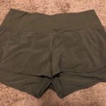 Lululemon Olive Green Speed Up Shorts Photo 0