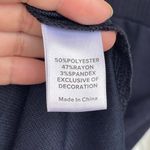 Evereve Elastic Waistband Drawstring Navy Blue Midi Dress size medium Photo 12