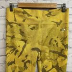 Gymshark Adapt Camo Seamless Leggings Savanna Yellow Camo Women's Size Large Photo 1