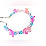 Fairy bracelet with Cotton Candy Glass Beads, Mermaid Beads and Crystals Blue Photo 2