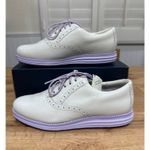 Cole Haan  Womens Shortwing Leather Golf Shoes Silver Birch Lavender Size 8.5 NIB Photo 2