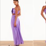 Show Me Your Mumu  Maxi Slip Skirt In Violet Luxe Satin XS NWT Photo 5