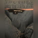 Womens pearl snap chambray shirt White Size M Photo 1